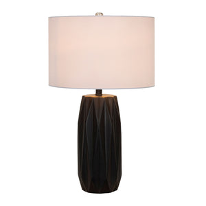   Modern European furniture - Black Ceramic Faceted Table Lamp - www.oroa.com | Oroa.com