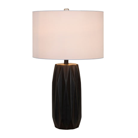   Modern European furniture - Black Ceramic Faceted Table Lamp - www.oroa.com | Oroa.com