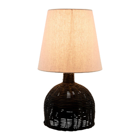  Modern European furniture - Brown Rattan Base Table Lamp - www.oroa.com | Oroa.com