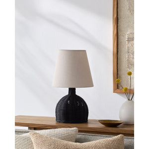   Modern European furniture - Brown Rattan Base Table Lamp - www.oroa.com | Oroa.com