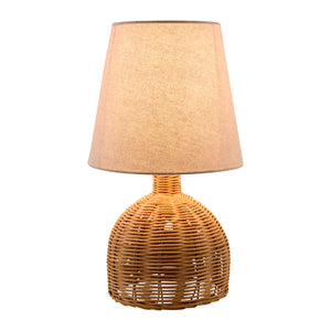   Modern European furniture - Brown Rattan Base Table Lamp - www.oroa.com | Oroa.com