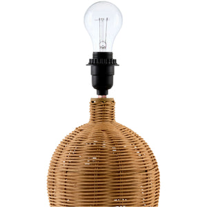   Modern European furniture - Brown Rattan Base Table Lamp - www.oroa.com | Oroa.com