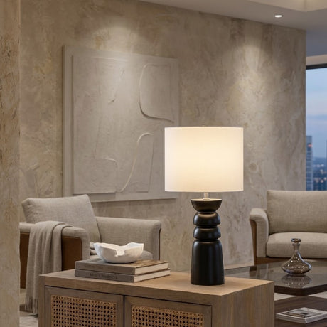   Modern European furniture - Black Ceramic Table Lamp - www.oroa.com | Oroa.com