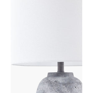   Modern European furniture - Linen Painted Cement Table Lamp - www.oroa.com | Oroa.com