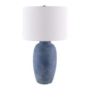  Modern European furniture - Linen Painted Cement Table Lamp - www.oroa.com | Oroa.com