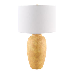   Modern European furniture - Linen Painted Cement Table Lamp - www.oroa.com | Oroa.com