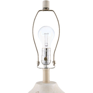   Modern European furniture - Linen Painted Cement Table Lamp - www.oroa.com | Oroa.com
