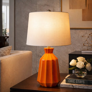   Modern European furniture - Neon Glazed Ceramic Table Lamp - www.oroa.com | Oroa.com
