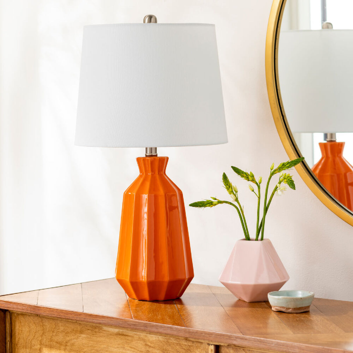   Modern European furniture - Neon Glazed Ceramic Table Lamp - www.oroa.com | Oroa.com