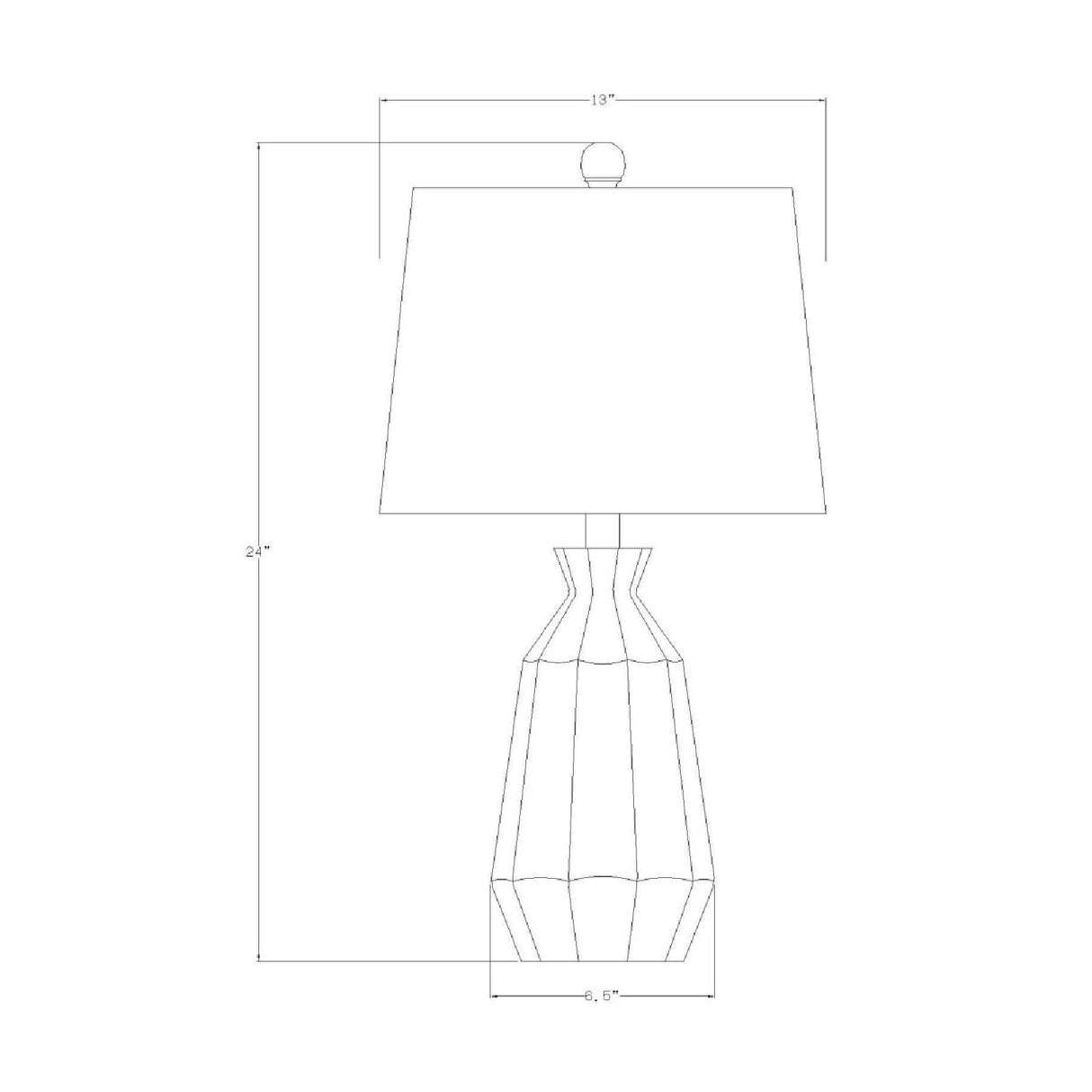   Modern European furniture - Neon Glazed Ceramic Table Lamp - www.oroa.com | Oroa.com