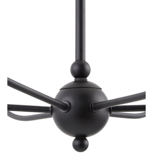   Modern European furniture - 6-Light White Linen Chandelier - www.oroa.com | Oroa.com