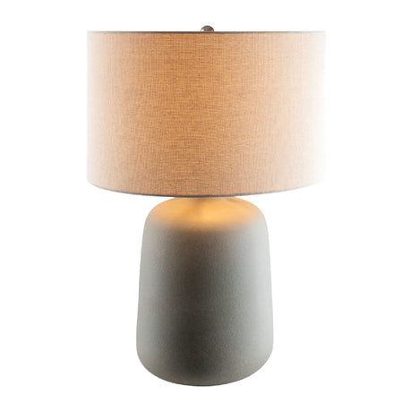   Modern European furniture - Ceramic Beige Linen Table Lamp - www.oroa.com | Oroa.com