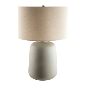   Modern European furniture - Ceramic Beige Linen Table Lamp - www.oroa.com | Oroa.com