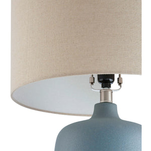   Modern European furniture - Ceramic Beige Linen Table Lamp - www.oroa.com | Oroa.com