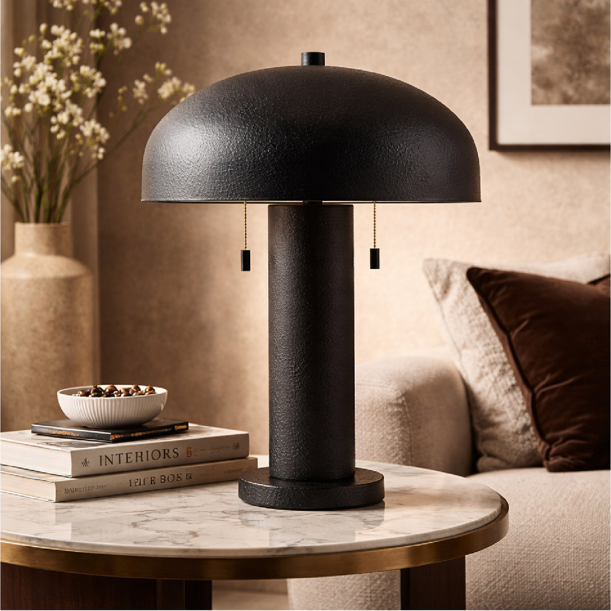   Modern European furniture - Metal Dome Shade Table Lamp - www.oroa.com | Oroa.com