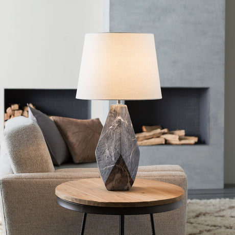   Modern European furniture - Marbled Black Ceramic Table Lamp - www.oroa.com | Oroa.com