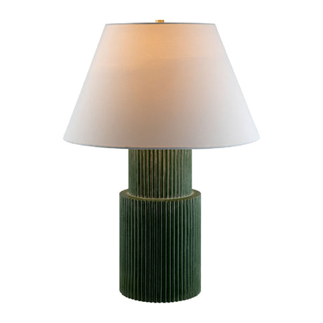   Modern European furniture - Ridged Green Accent Table Lamp - www.oroa.com | Oroa.com