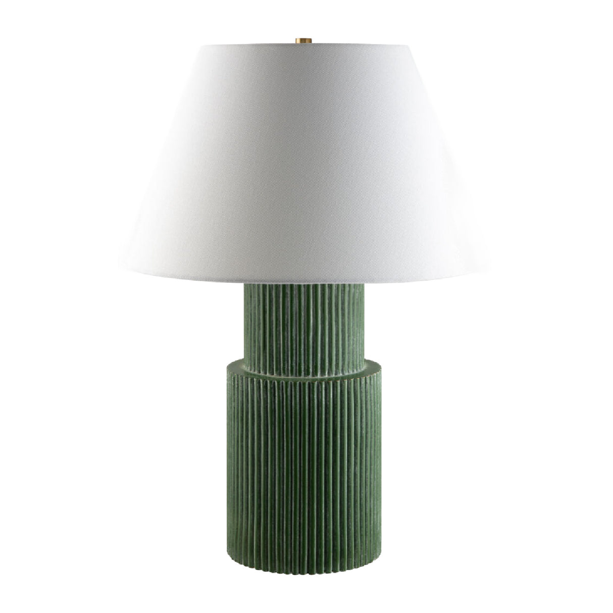   Modern European furniture - Ridged Green Accent Table Lamp - www.oroa.com | Oroa.com