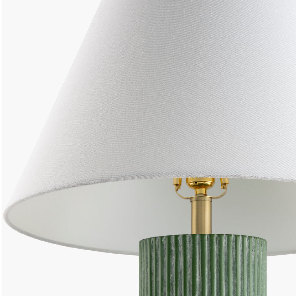   Modern European furniture - Ridged Green Accent Table Lamp - www.oroa.com | Oroa.com
