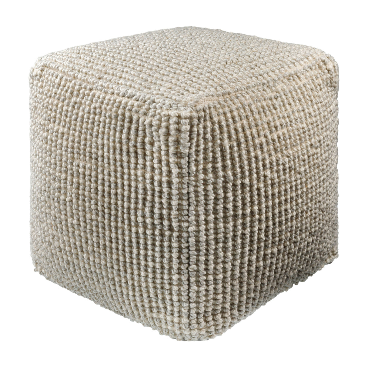   Modern European furniture - Gray Woven Cube Outdoor Pouf - www.oroa.com | Oroa.com