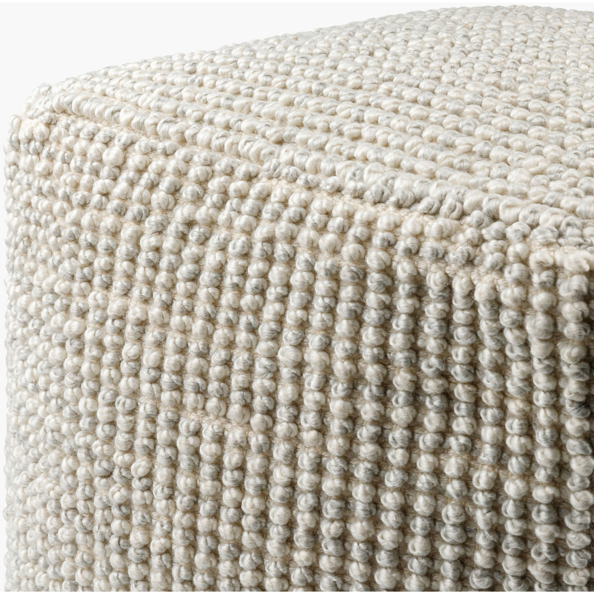   Modern European furniture - Gray Woven Cube Outdoor Pouf - www.oroa.com | Oroa.com