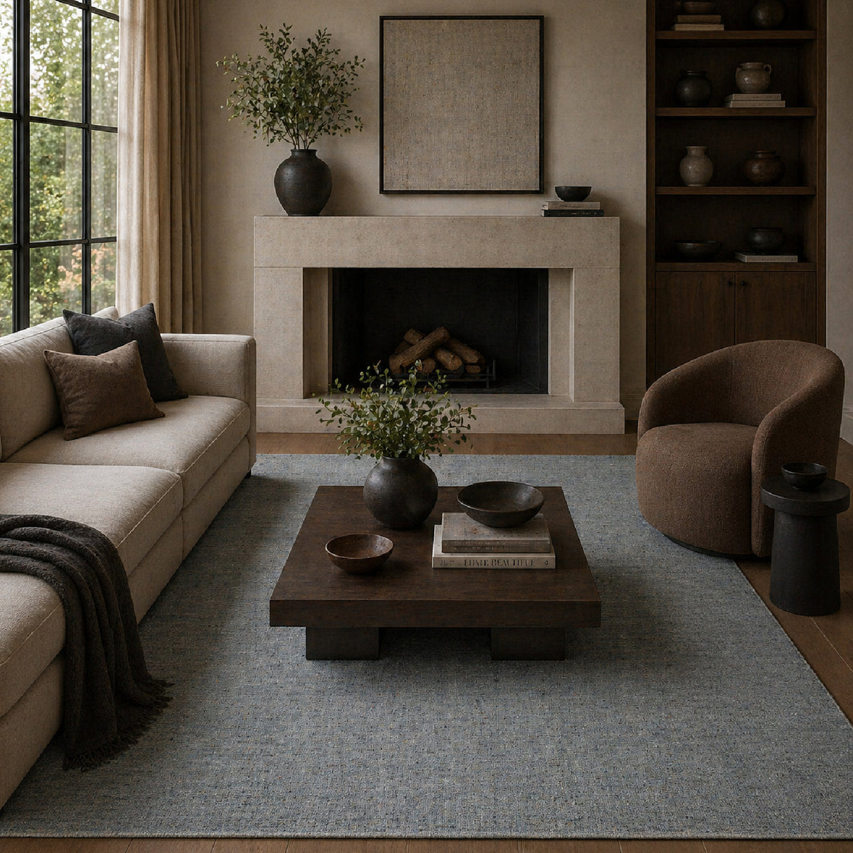   Modern furniture - Hand-Loomed Wool Blend Carpet - www.oroa.com | Oroa.com