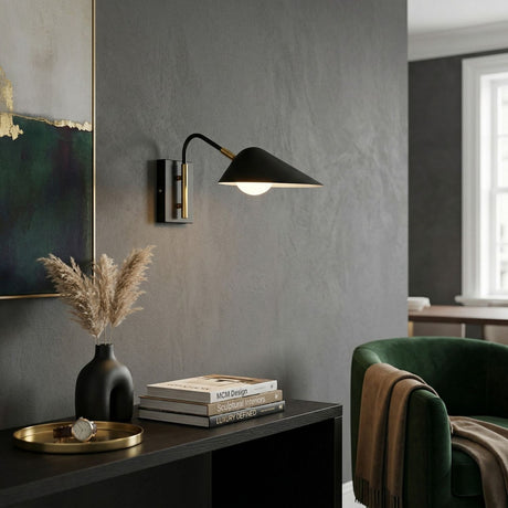   Modern European furniture - Black Iron Modern Wall Lamp - www.oroa.com | Oroa.com