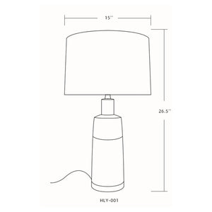   Modern European furniture - Two-Toned Ceramic Table Lamp - www.oroa.com | Oroa.com