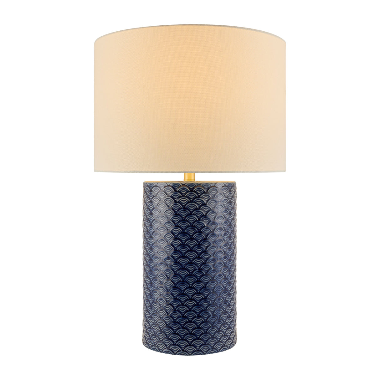   Modern European furniture - Hand-painted Blue Ceramic Table Lamp - www.oroa.com | Oroa.com