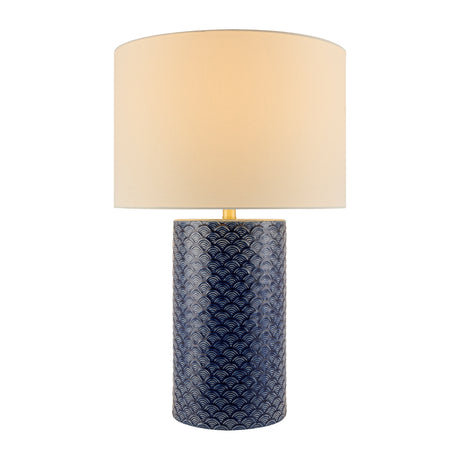   Modern European furniture - Hand-painted Blue Ceramic Table Lamp - www.oroa.com | Oroa.com