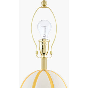   Modern European furniture - Vertical Lined Ceramic Table Lamp - www.oroa.com | Oroa.com