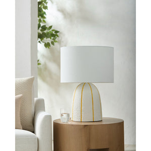   Modern European furniture - Vertical Lined Ceramic Table Lamp - www.oroa.com | Oroa.com