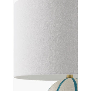   Modern European furniture - Vertical Lined Ceramic Table Lamp - www.oroa.com | Oroa.com