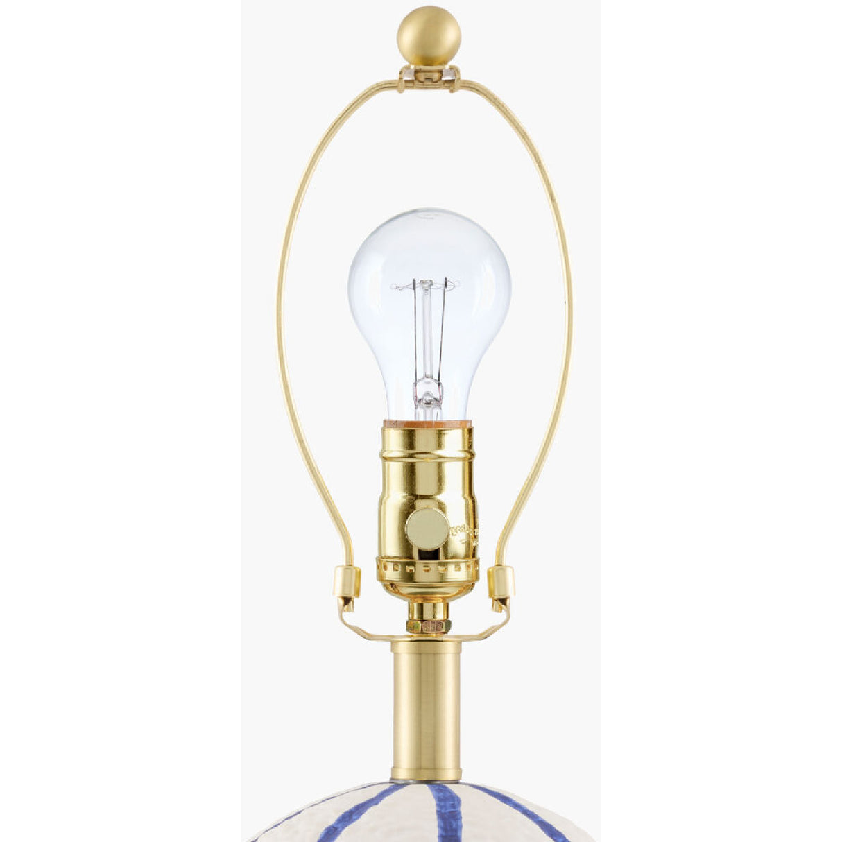   Modern European furniture - Vertical Lined Ceramic Table Lamp - www.oroa.com | Oroa.com