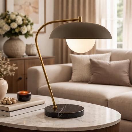   Modern European furniture - Glass Shade Sloped Table Lamp - www.oroa.com | Oroa.com