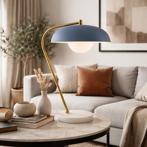   Modern European furniture - Glass Shade Sloped Table Lamp - www.oroa.com | Oroa.com