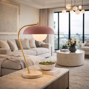   Modern European furniture - Glass Shade Sloped Table Lamp - www.oroa.com | Oroa.com