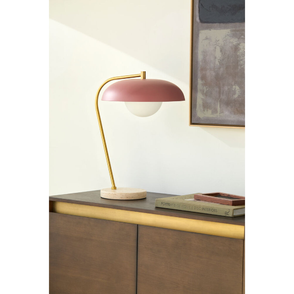   Modern European furniture - Glass Shade Sloped Table Lamp - www.oroa.com | Oroa.com