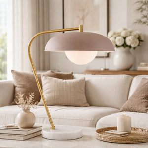   Modern European furniture - Glass Shade Sloped Table Lamp - www.oroa.com | Oroa.com