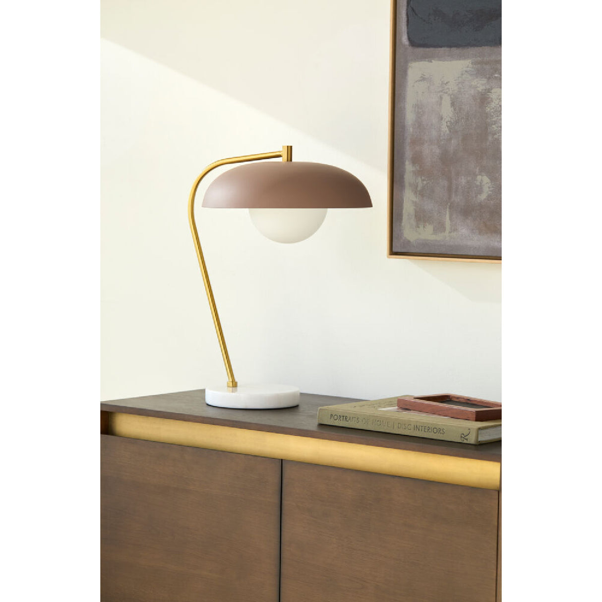   Modern European furniture - Glass Shade Sloped Table Lamp - www.oroa.com | Oroa.com