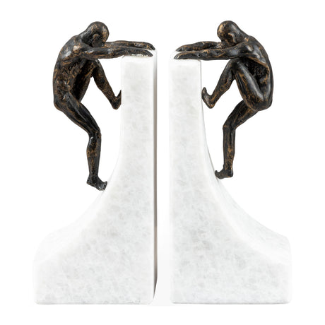   Modern European furniture - Marble & Bronze Bookend Set (2) - www.oroa.com | Oroa.com