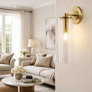   Modern European furniture - Tubular Clear Glass Wall Lamp - www.oroa.com | Oroa.com