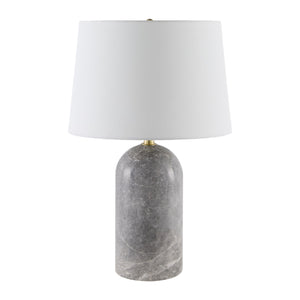   Modern European furniture - Cream Linen Marble Table Lamp - www.oroa.com | Oroa.com
