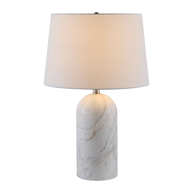 Modern European furniture - Cream Linen Marble Table Lamp - www.oroa.com