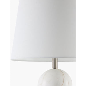   Modern European furniture - Cream Linen Marble Table Lamp - www.oroa.com | Oroa.com