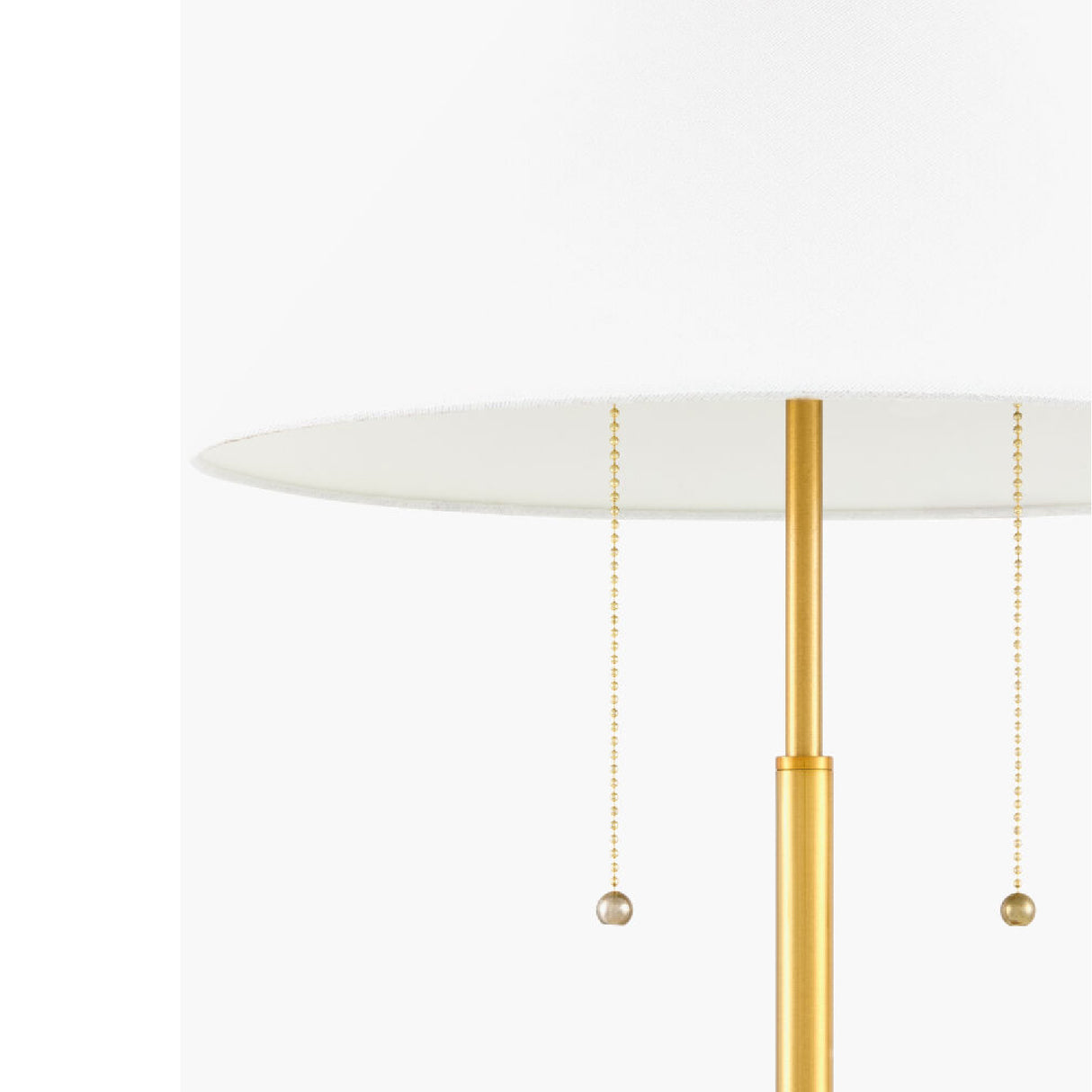   Modern European furniture - White Linen Gold Table Lamp - www.oroa.com | Oroa.com