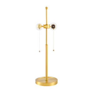   Modern European furniture - White Linen Gold Table Lamp - www.oroa.com | Oroa.com