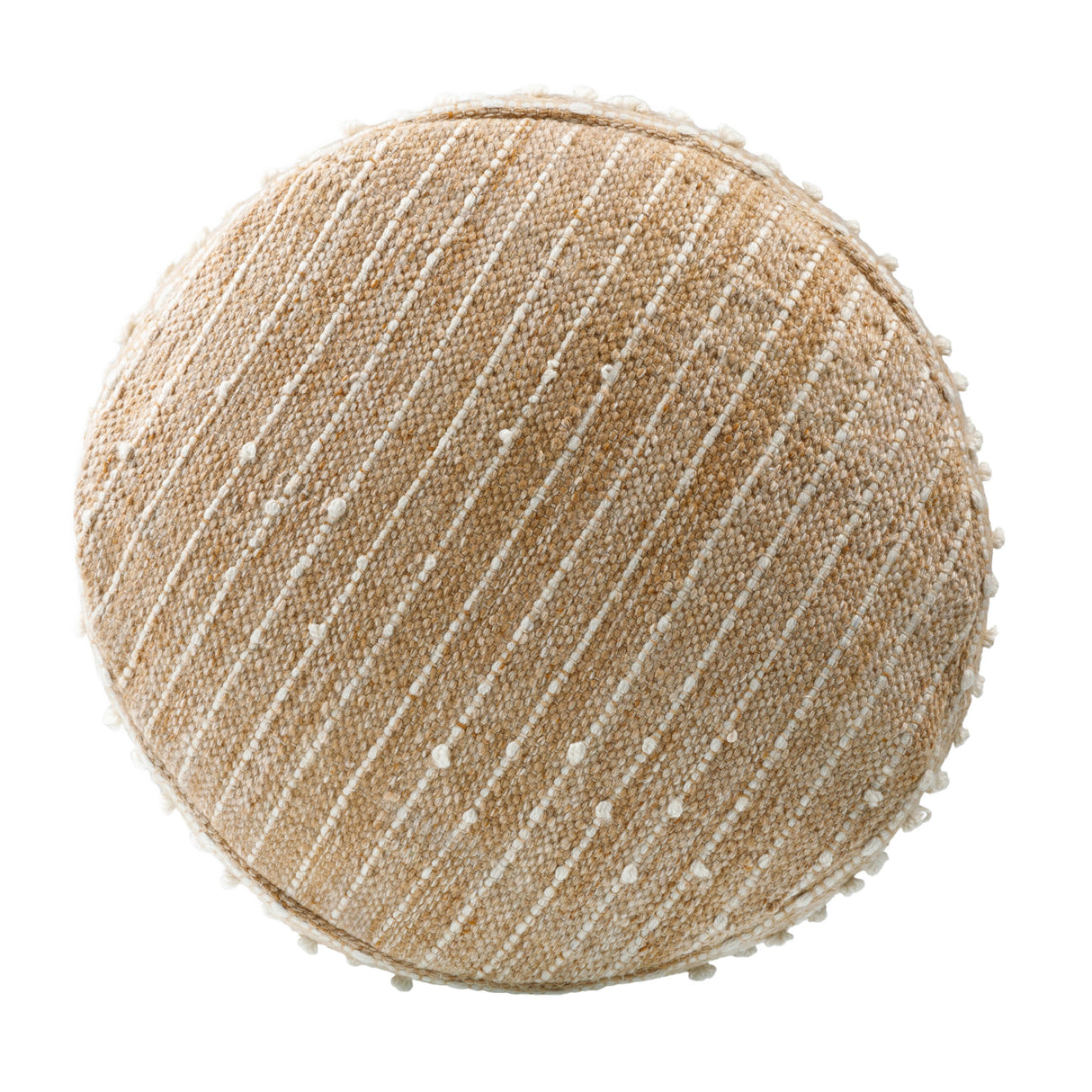   Modern European furniture - Beaded Beige Outdoor Pouf - www.oroa.com | Oroa.com