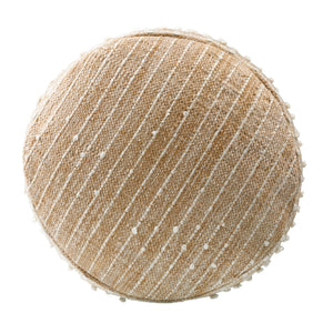   Modern European furniture - Beaded Beige Outdoor Pouf - www.oroa.com | Oroa.com