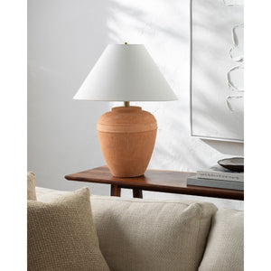   Modern European furniture - Glazed Brown Ceramic Table Lamp - www.oroa.com | Oroa.com